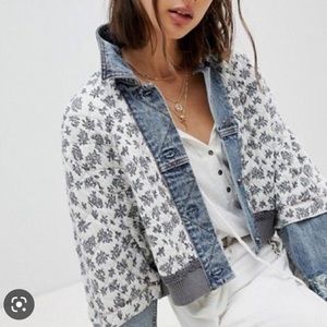 Free People Ditsy Denim Jacket